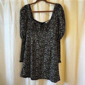 kiss the sky long sleeve mini dress